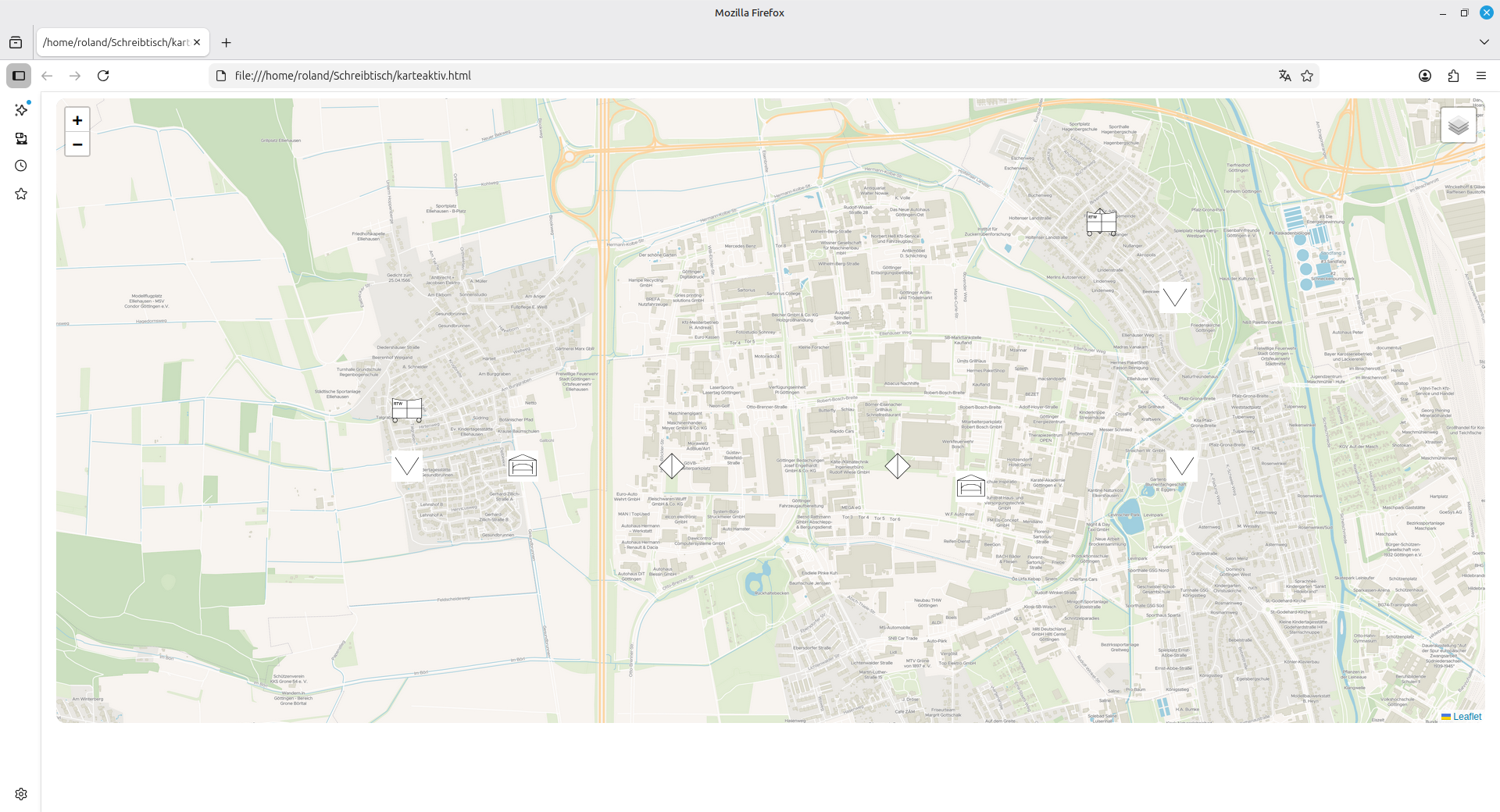 Back on Track: Erste Lagekarte