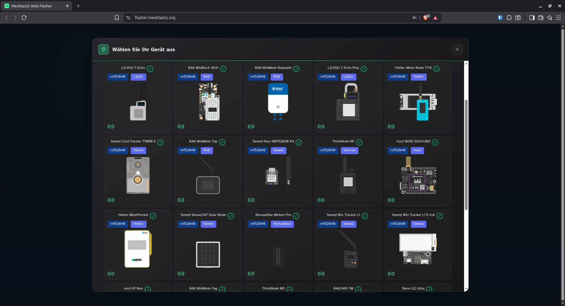 Hardware für Meshtastic und MeshCore