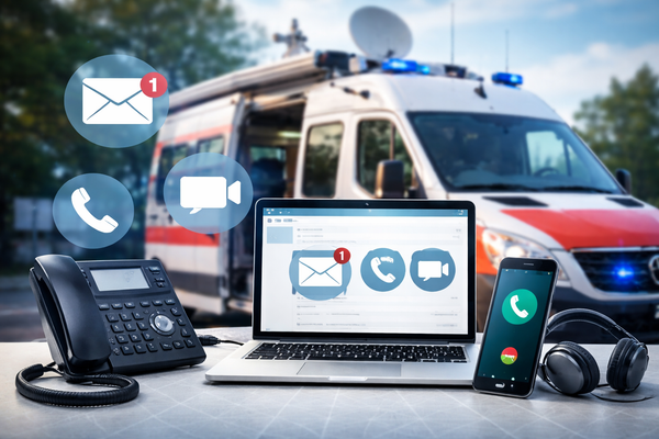 Telefonie, E-Mail und Videokommunikation im ELW