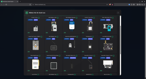 Hardware für Meshtastic und MeshCore